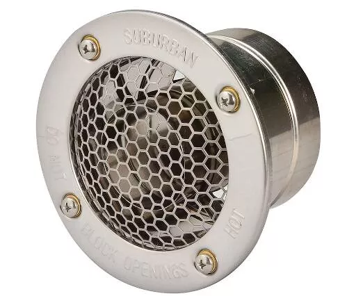 Suburban Water Heater Wall Vent for 1″ Wall Thickness• 261616