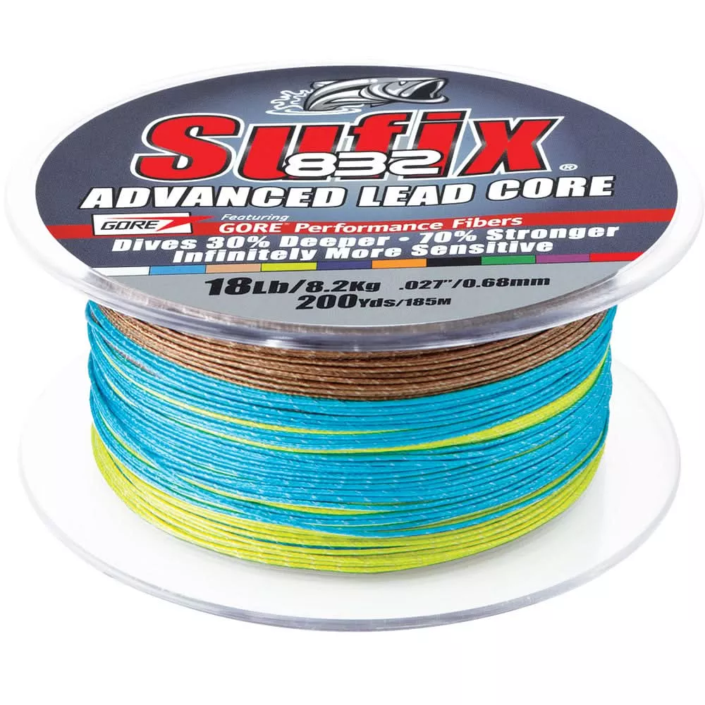 Sufix 832 Advanced Lead Core - 18lb - 10-Color Metered - 200 yds - 658-218MC