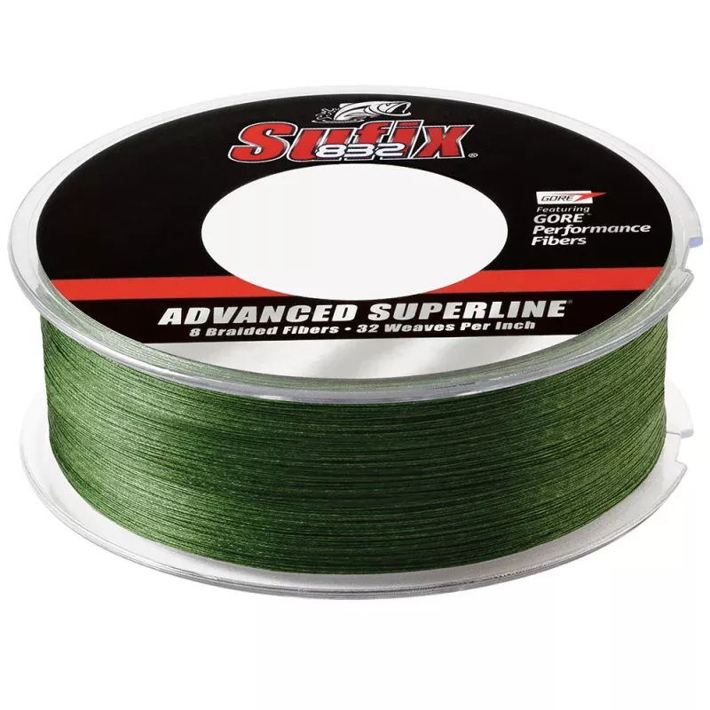 Sufix 832 Braid – 80lb – Low-Vis Green – 600 yds