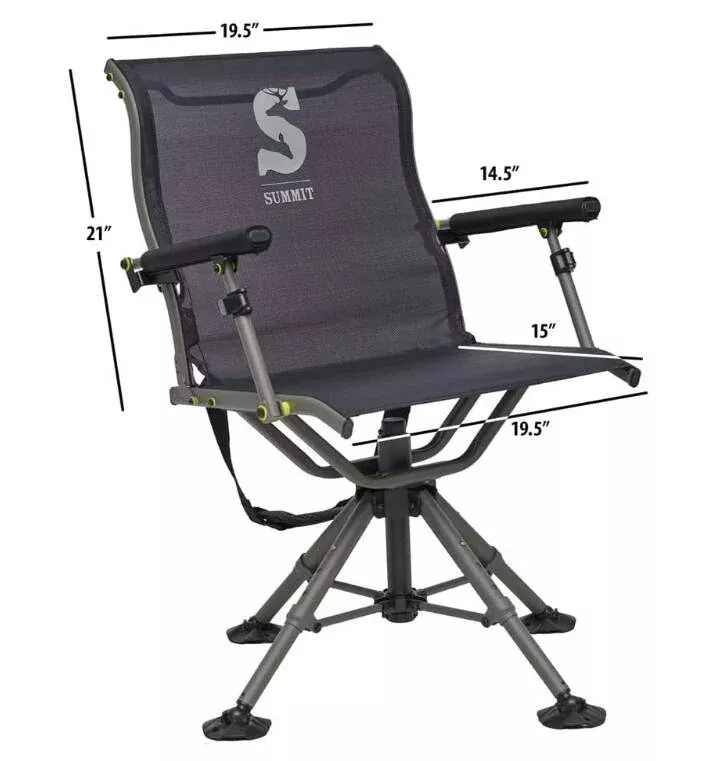 Summit Adjustable Shooting Chair, Black• SU88023