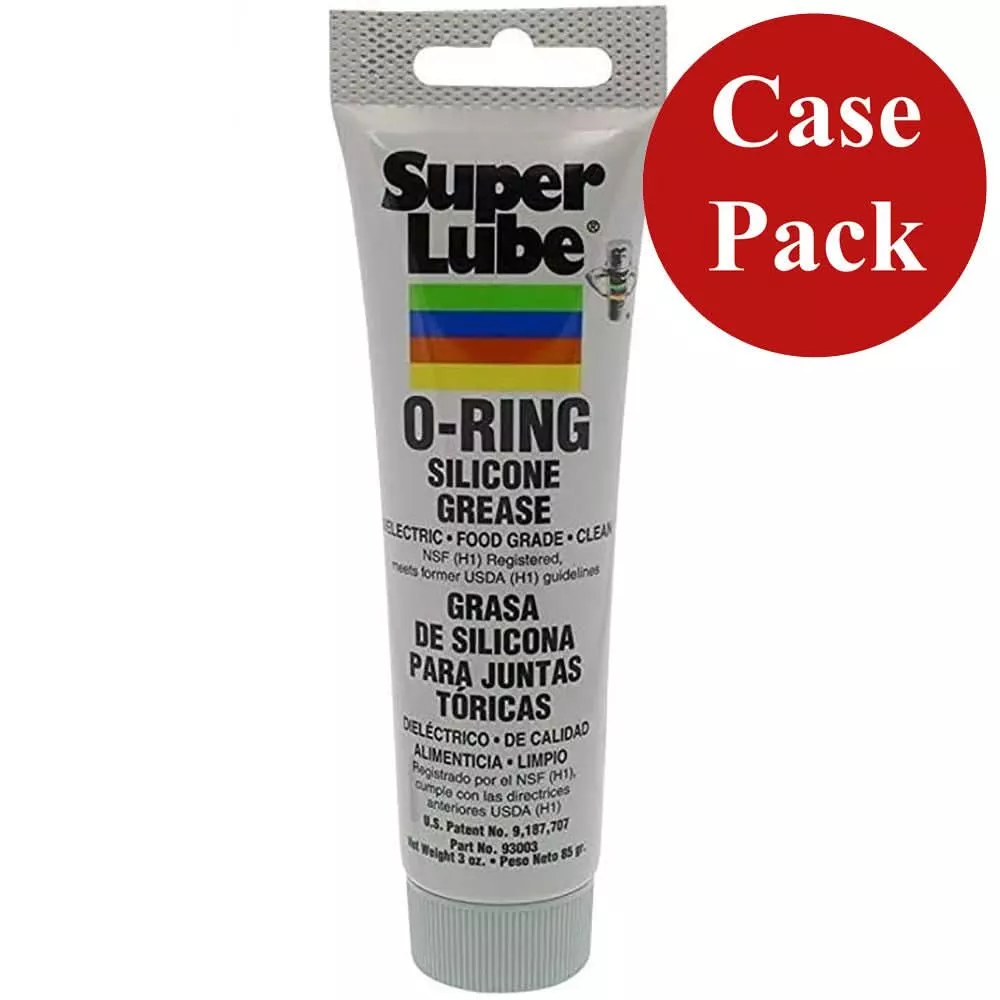 Super Lube O-Ring Silicone Grease – 3oz Tube *Case of 12