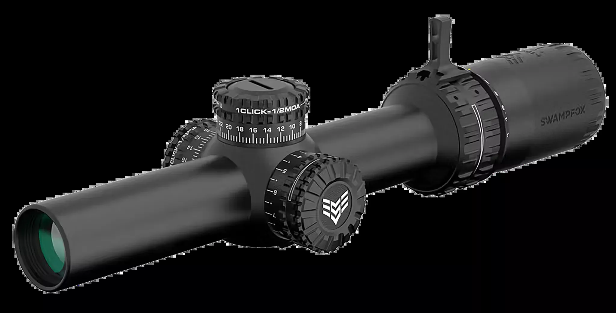 Swampfox Arrowhead Riflescope – 1-10x24mm Guerrilla Dot MOA Red Reticle