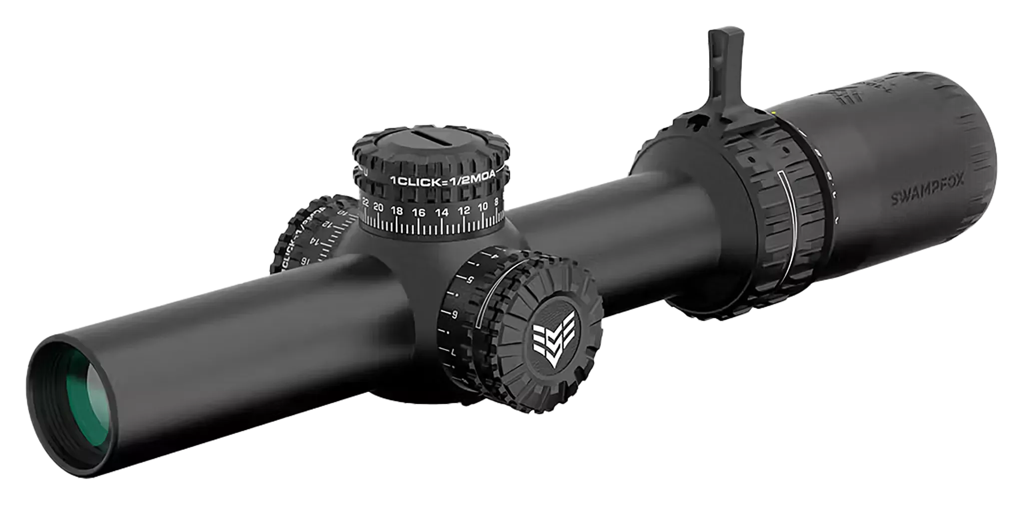 Swampfox Arrowhead Riflescope - 1-6x24mm Guerrilla Dot MIL Red Reticle