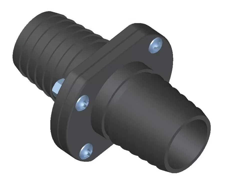 T-H Marine 1-1/8" Double Barb Inline Scupper• ILS-1200-DP