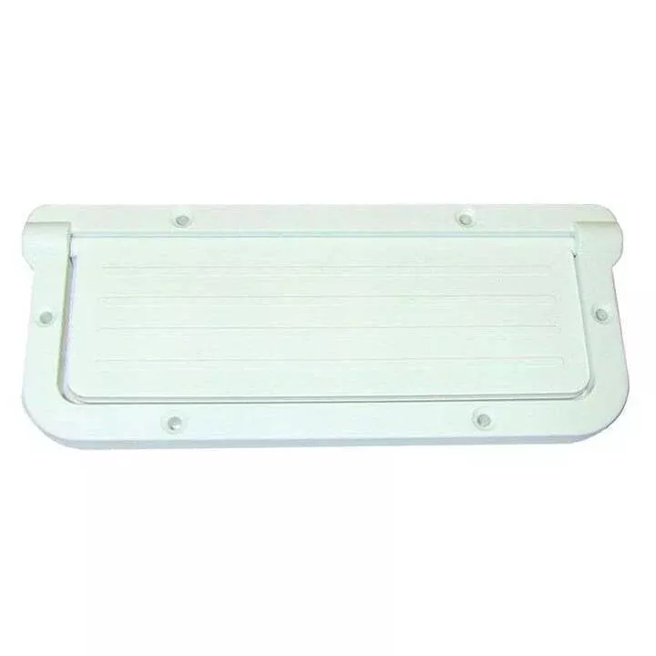 T-H Marine Large Rectangular Scupper - White - LRS-2-DP