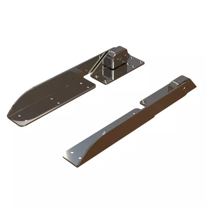 TACO Command Ratchet Hinge – 18-1/2 – 316 Stainless Steel Polished w/Hard Stop