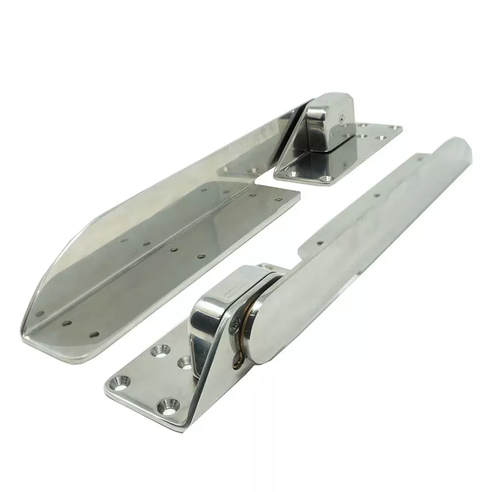 TACO Command Ratchet Hinges 18-1/2″ Polished 316 Stainless Steel – Pair