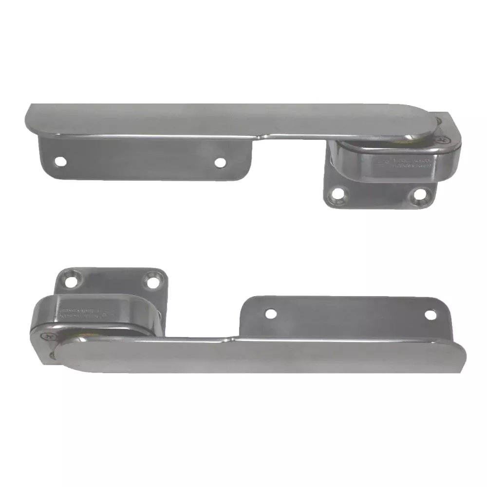 TACO Command Ratchet Hinges 9-3/8″ Polished 316 Stainless Steel – Pair