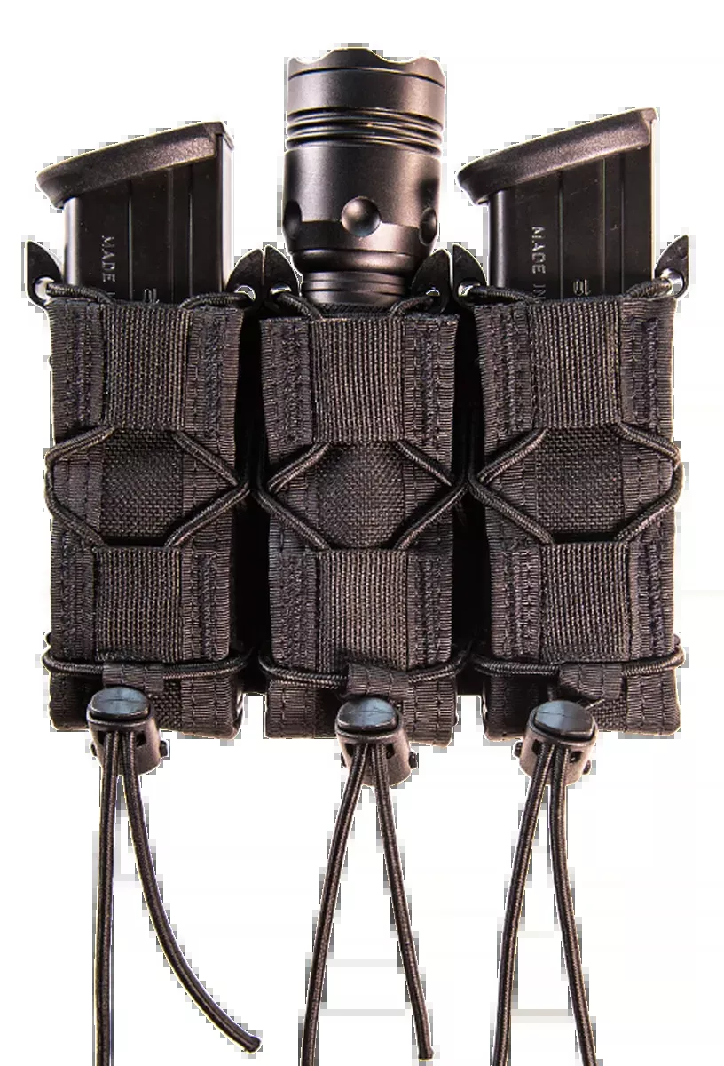 Taco Triple Nylon Magazine Pouch – Black