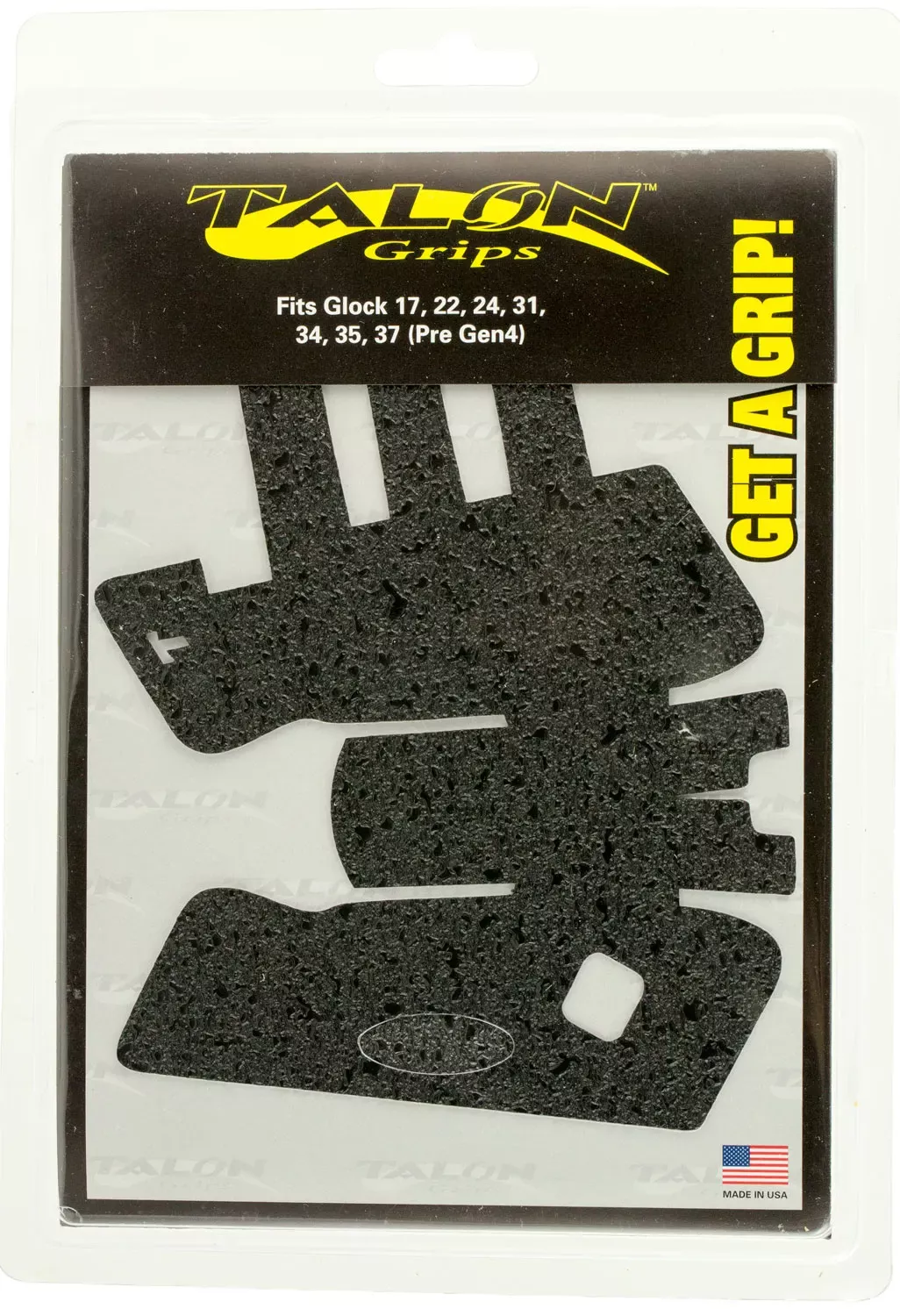 Talon Grips Adhesive Grip Textured Black Rubber for Glock