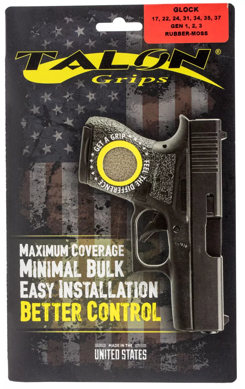 Talon Grips Adhesive Grip Textured Moss Rubber for Glock
