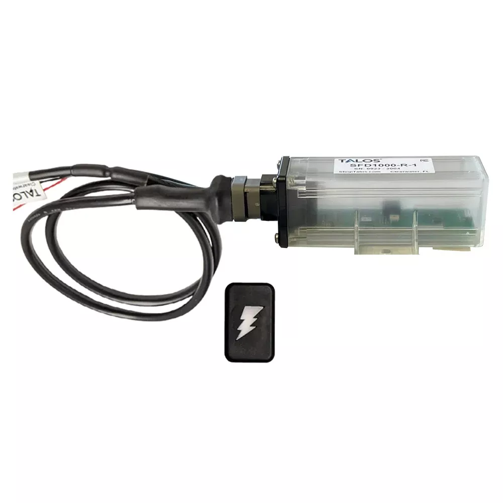 TALOS Remote Housing Lightning Detection System w/10′ Cable – Black Rectangular Indicator w/Translucent Housing