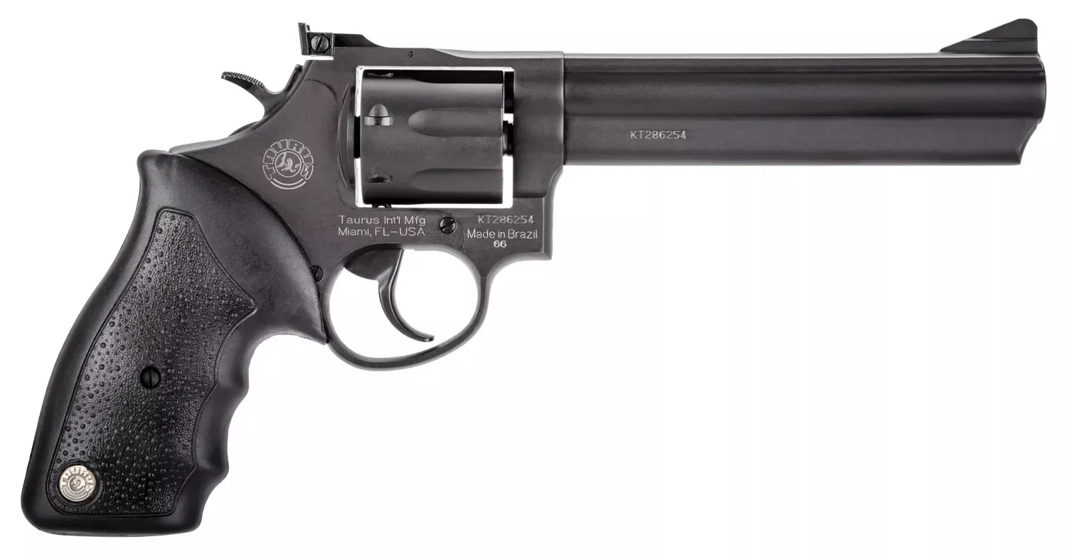Taurus 66 38 Special +P Revolver, 6″ 7+1 Matte Black