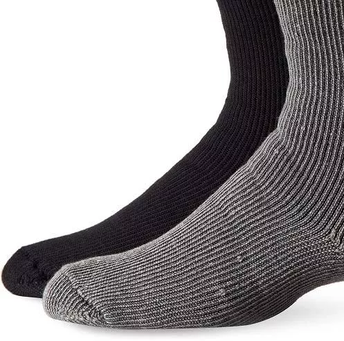 Terramar 2 Pack Terra Heat Sock – XLarge – Grey/Black #10752-041-XL