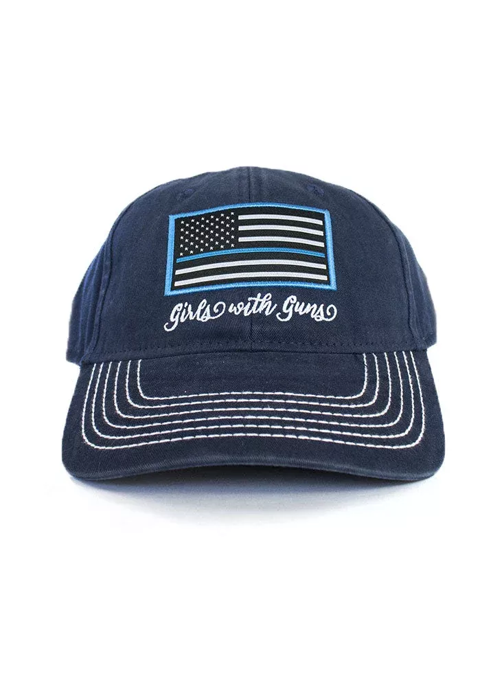Thin Blue Line Vintage Trucker Hat