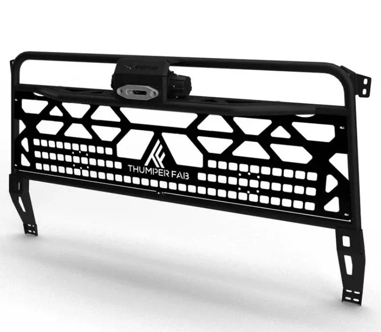 Thumper Fab Can-Am Defender Winch Headache Rack,Black• TF041601-BK