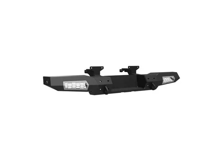 Thumper Fab Elite Edition Polaris Ranger Rear Winch Bumper w/ Dual 6″ LED Lights, Black• TF010602-BK-GR-L