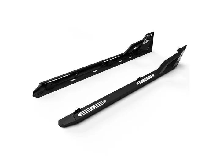 Thumper Fab Polaris General Crew Nerf Rail Rock Sliders, Black• TF030701-BK