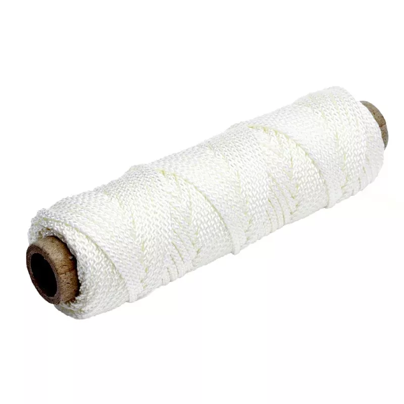 Tigress 100′ of 375lb Nylon Braid – White