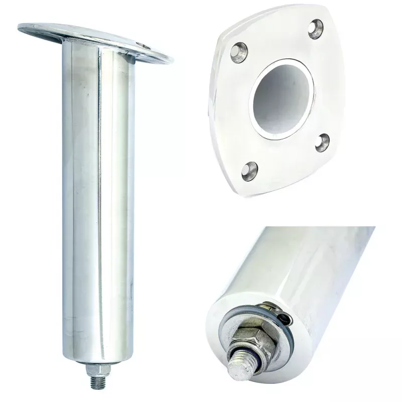 Tigress 4 Hole Extra Long Swivel Rectangular Head Rod Holder – 15 Degree – 12-1/2