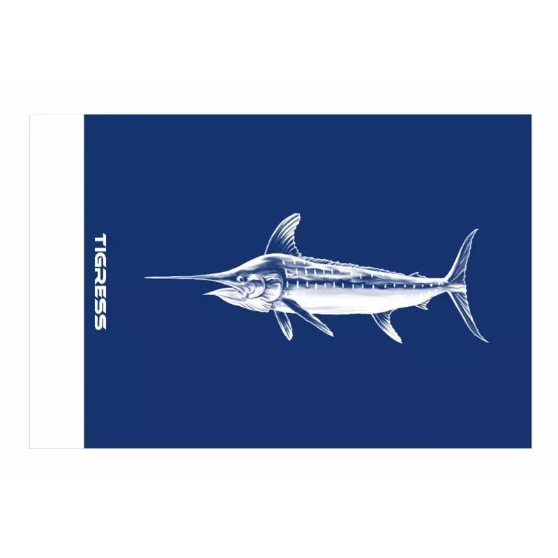 Tigress Blue Marlin Release Flag – 12 x 18
