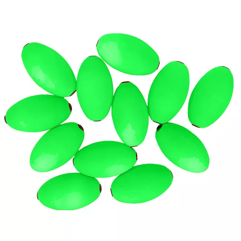 Tigress Oval Kite Floats – Green *12-Pack