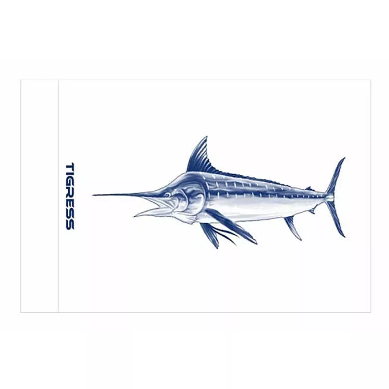 Tigress White Marlin Release Flag – 12 x 18