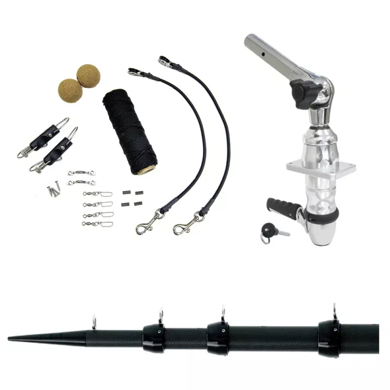 Tigress XD Top Mount System – 15 – Black Outriggers Elite Rigging Kit