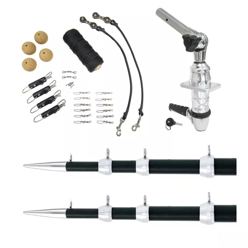 Tigress XD Top Mount System – 18 Carbon Fiber Black/Silver Ultimate Rigging Kit