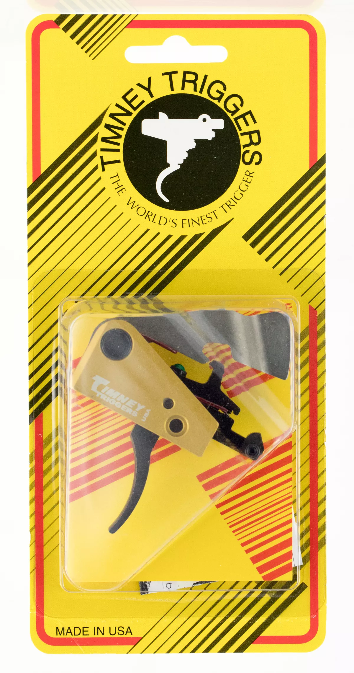 Timney Triggers FeatherweightSingle-Stage Curved Trigger with Black/Gold Finish for FN SCAR17