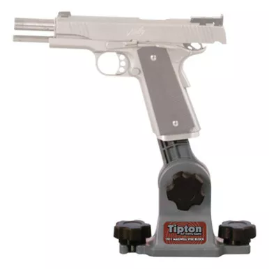 Tipton 1911 Magazine Well Vise Block Adjustable Polymer Grey, 558080