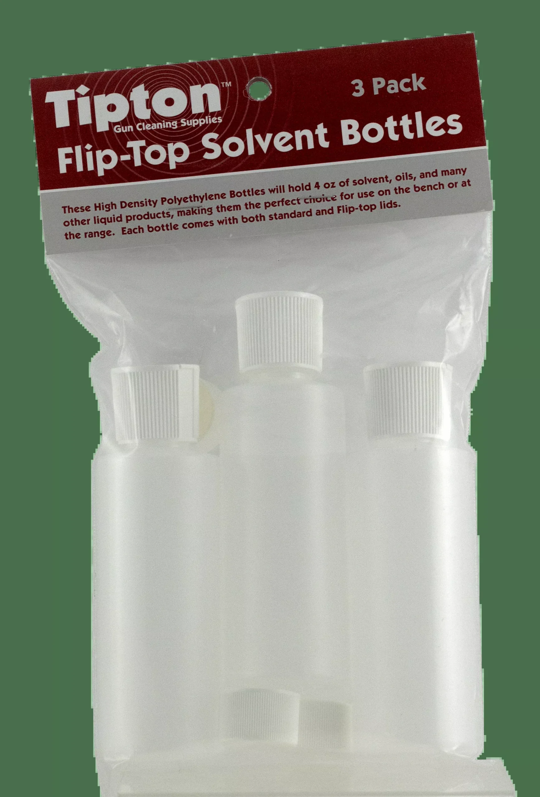 Tipton Flip Top, Tipton 197624Fliptop Solvent Bottles 3pk