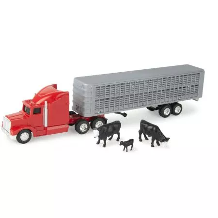 Tomy Cattle Trailer Semi Set 1:64 Scale Playset #47597