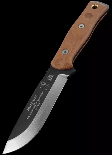 TOPS B.O.B. Fieldcraft - Black Brown Fixed Blade