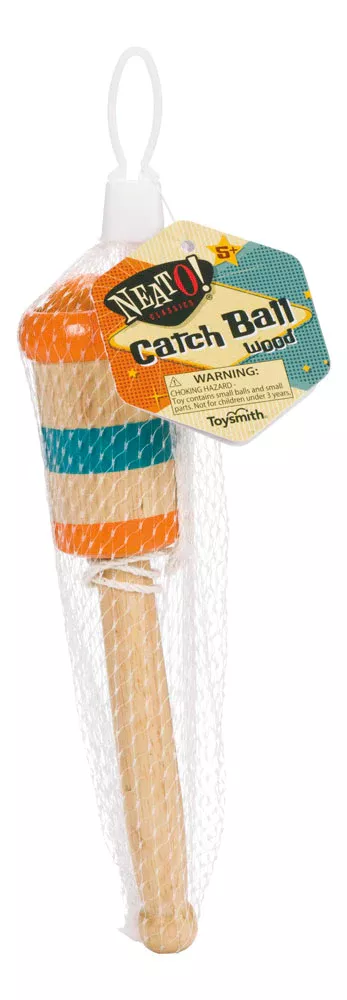 Toysmith Wooden Catch Ball #619