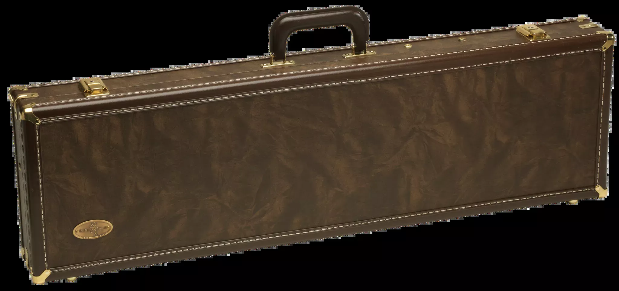 Traditional O/U Brown Wood Shotgun Case