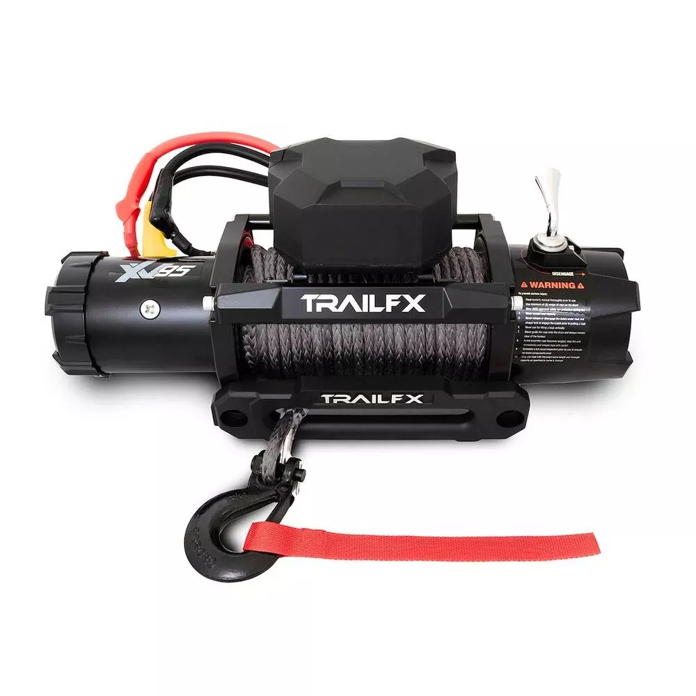 TrailFX X95 Winch with Synthetic Rope, 9.5K, Wired Remote• WXVS95B