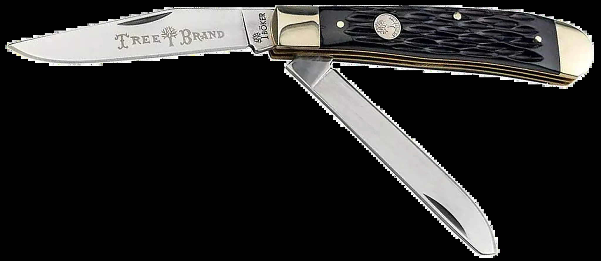 Trapper 2.0 Clip Point/Spey Plain Folding Knife – Black