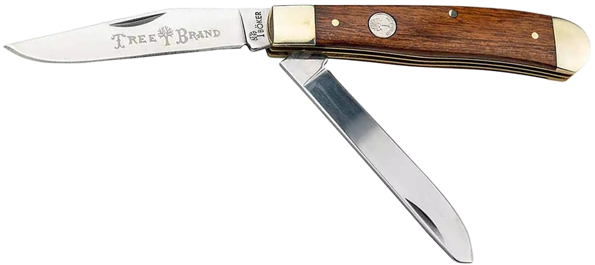 Trapper 2.0 Clip Point/Spey Plain Folding Knife - Rosewood Tulip