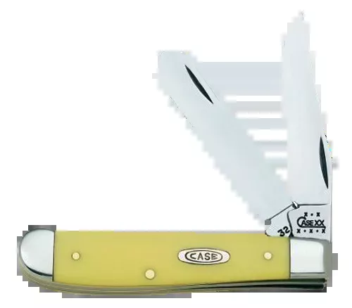 Trapper Mini 2.70"/2.75" Clip Point/Spey Plain Folding Knife - Yellow