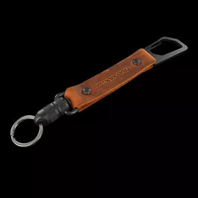 Trayvax Link Lanyard Leather