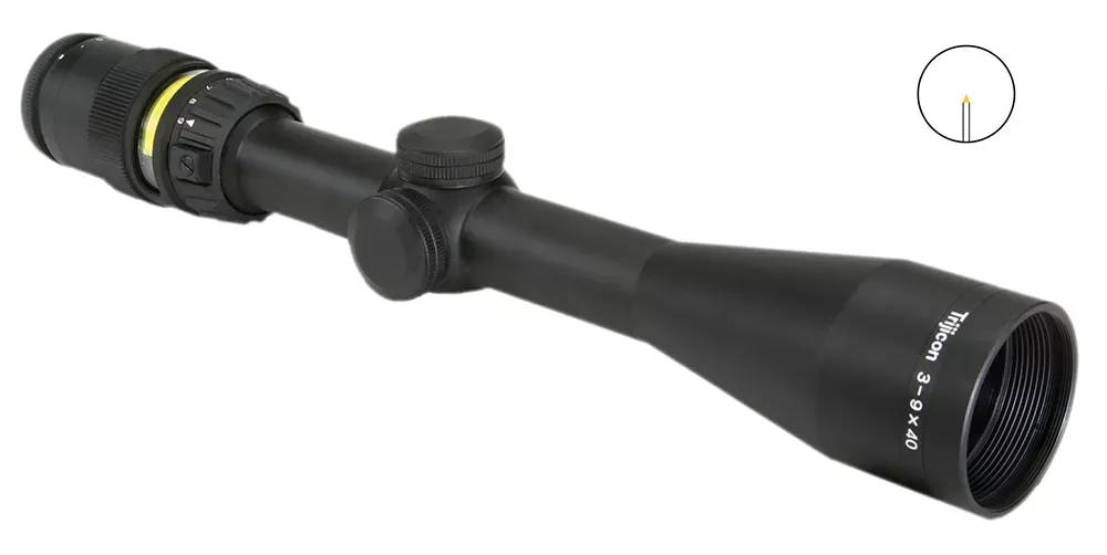 Trijicon AccuPointBlack Hardcoat Anodized 3-9x40mm 1″ Tube