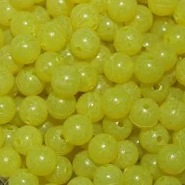 TroutBeads MottledBeads - 8 MM - Mottled Lemon Roe
