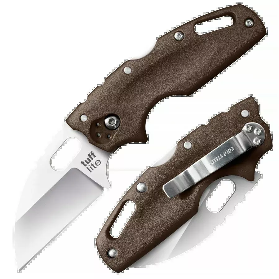 Tuff Lite 2.50" Folding Sheepsfoot Plain Blade Knife - FDE