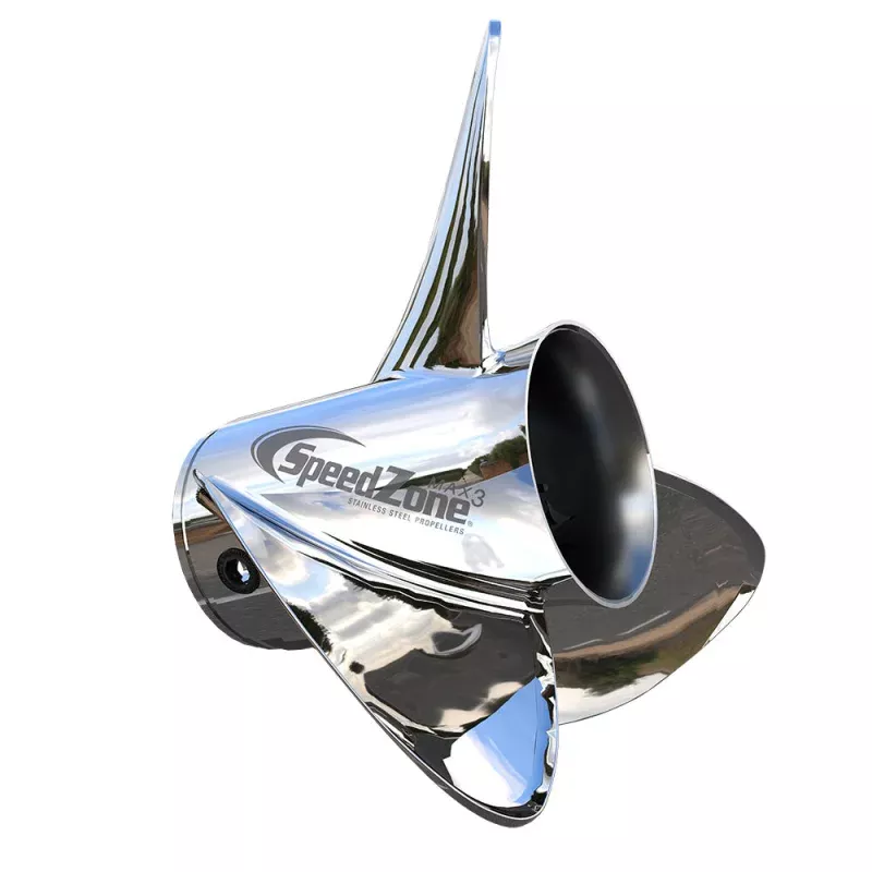 Turning Point SpeedZone Max3 – Right Hand – Stainless Steel Propeller – 3-Blade – 14.8 x 23 Pitch