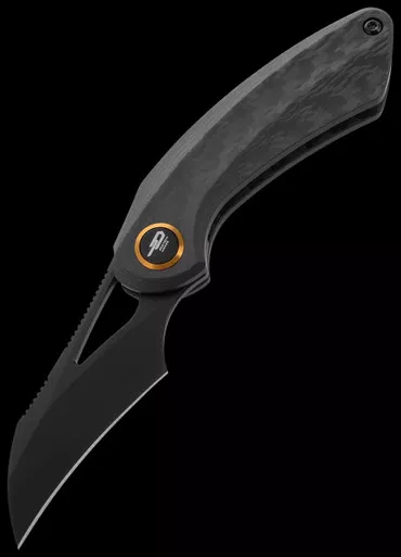 Twisted Assisted Bestech Bihai Black PVD CF Folding Knife