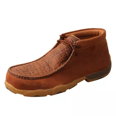 TWISTED X Men's Work Chukka Nano Toe Tan/Spice Driving Moc (MDMNT01)