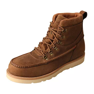 TWISTED X Men's Work WP 6in Alloy Toe Wedge Sole Distressed Saddle Boot (MCAAW01)