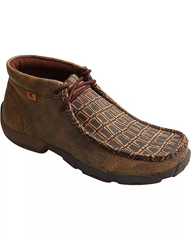 TWISTED X Mens Driving Cayman Print Moccasins (MDM0067)