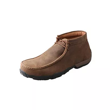 TWISTED X Mens Driving Distressed Saddle Moccasins (MDMW001)